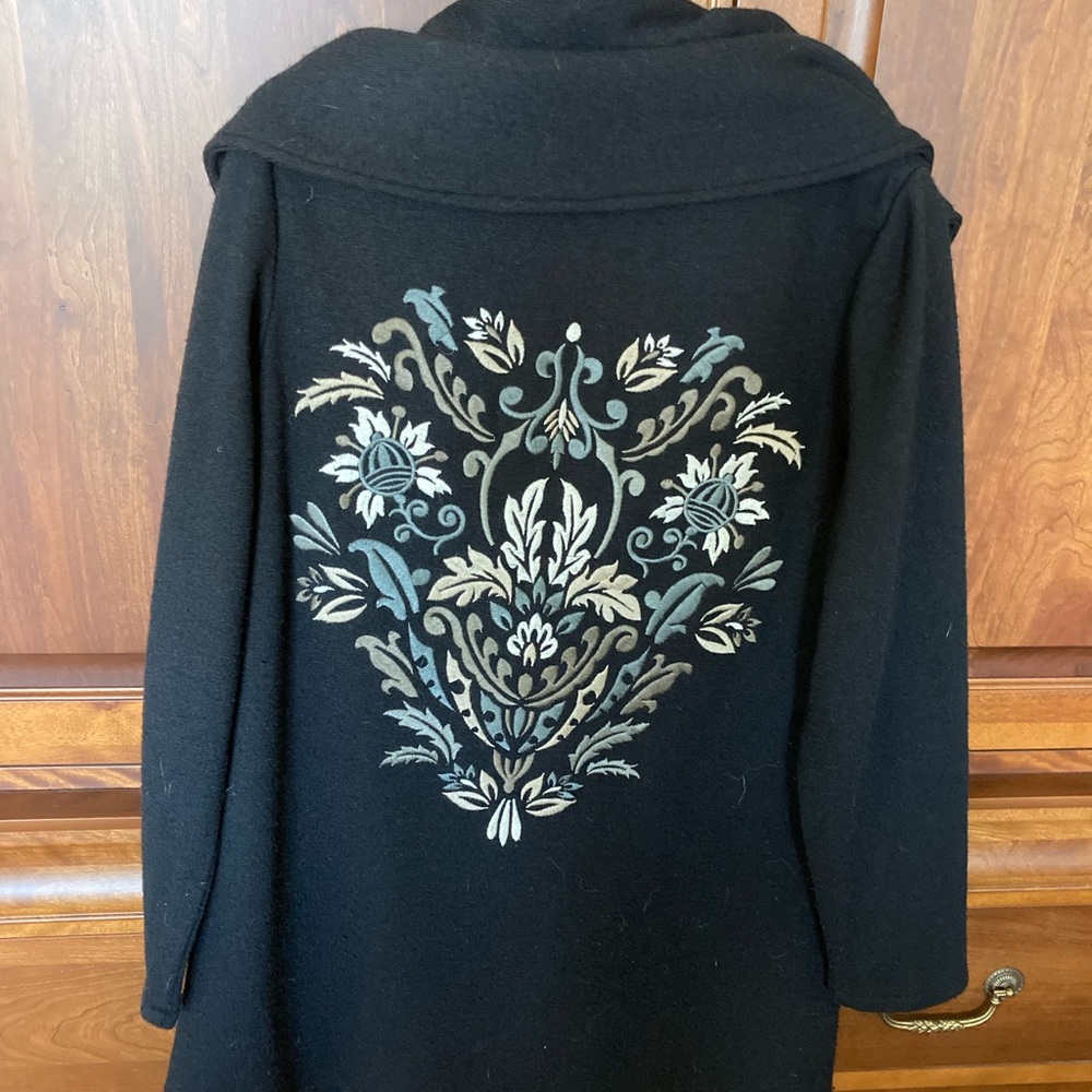 Soft Surroundings wool- blend coat